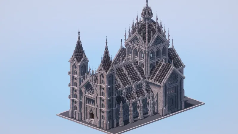 Gothic Cathedral — Minecraft Build by LeonisBuilds