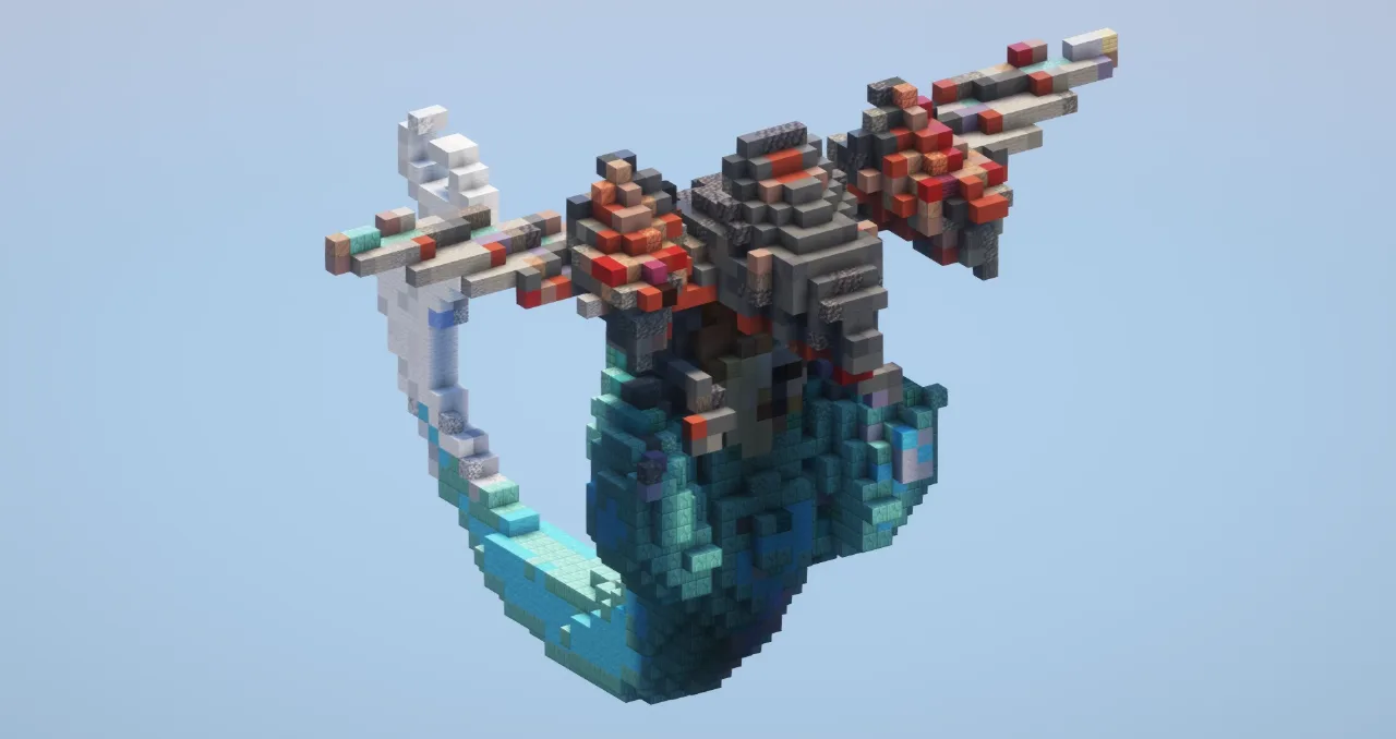 Dragapult from Pokemon — Minecraft Build by LeonisBuilds