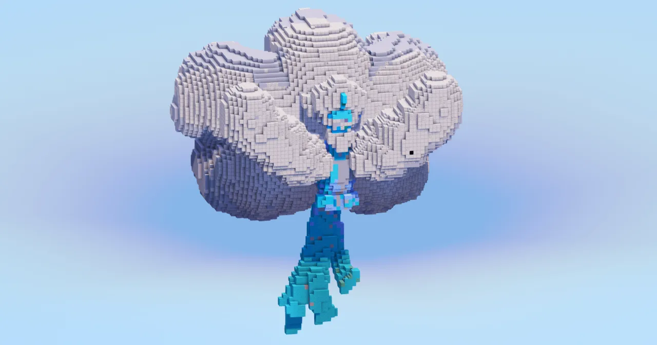 Mega Altaria — Minecraft Build by LeonisBuilds