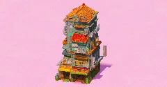 Teal Apartment Shophouse — Minecraft Build by EasternRealms (1)