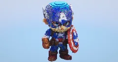 Captain America — Minecraft Build by LeonisBuilds (2)