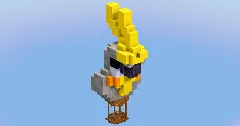 Gray Parrot Hot Air Balloon — Minecraft Build by LeonisBuilds (2)