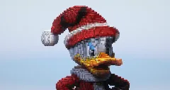 Christmas Donald Duck — Minecraft Build by LeonisBuilds (2)