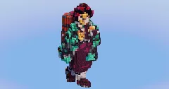 Tanjiro from Demon Slayer — Minecraft Build by LeonisBuilds (1)