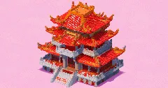 Chinese Red Temple — Minecraft Build by EasternRealms (2)