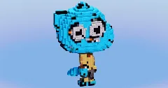 Gumball from The Amazing World of Gumball — Minecraft Build by LeonisBuilds (1)