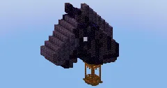 Black Horse Hot Air Balloon — Minecraft Build by LeonisBuilds (1)