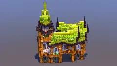 Green Medieval Fantasy House — Minecraft Build by MellowHat (1)