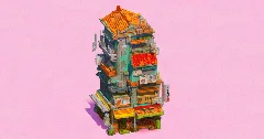 Teal Apartment Shophouse — Minecraft Build by EasternRealms (2)