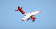 White-red plane — Minecraft Build by LeonisBuilds (2)