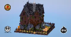 Halloween Mansion (Collab) — Minecraft Build by LeonisBuilds (1)