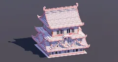 Medium White Cherry Japanese Castle — Minecraft Build by MellowHat (2)
