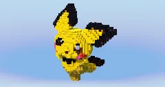 Pichu from Pokemon — Minecraft Build by LeonisBuilds (1)