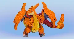 Mega Charizard Y from Pokemon — Minecraft Build by LeonisBuilds (3)