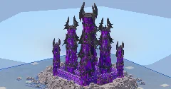 Dark Amethyst Fantasy Castle 400x400 Blocks Fully Built Map — Minecraft Build by LeonisBuilds (3)