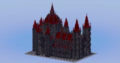 Dark Red Gothic Cathedral v2 — Minecraft Build by LeonisBuilds (2)