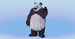 Panda from Jujutsu Kaizen — Minecraft Build by LeonisBuilds (1)