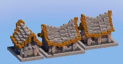 Stone Medieval Houses Pack — Minecraft Build by LeonisBuilds (1)