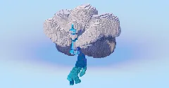 Mega Altaria — Minecraft Build by LeonisBuilds (2)