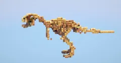 Dinosaur Skeleton small — Minecraft Build by LeonisBuilds (2)