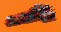 Red Warship Ares — Minecraft Build by StarWarsCreations (1)