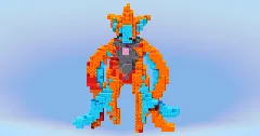 Deoxys Attack from Pokemon — Minecraft Build by LeonisBuilds (1)