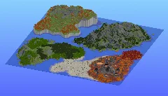 Survival Multibiome 2000x2000 Blocks Custom Map, Volcanoes, Crimson forest, Desert, Red Desert, Mesa, Forest, Jungle, Mountains, Jagged Peaks, Taiga, Cliffs, Autumn forest — Minecraft Build by LeonisBuilds (5)