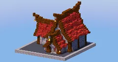 Mangrove Red Medieval House 2 — Minecraft Build by LeonisBuilds (2)