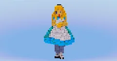 Alice from Disney Alice in Wonderland — Minecraft Build by LeonisBuilds (2)