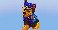 Chase from Paw Patrol — Minecraft Build by LeonisBuilds (1)