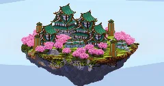 Japanese Floating Island Dark Prismarine version — Minecraft Build by LeonisBuilds (1)
