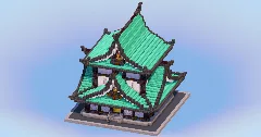 Japanese Temple Dark Copper — Minecraft Build by LeonisBuilds (1)