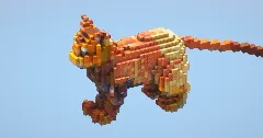 Orange Cat small — Minecraft Build by LeonisBuilds (2)