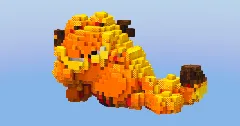 Garfield from The Garfield Show — Minecraft Build by LeonisBuilds (2)
