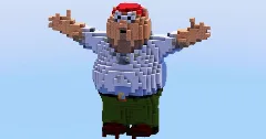 Peter Griffin from Family Guy — Minecraft Build by LeonisBuilds (2)