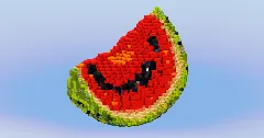 Watermelon Fruit Slice — Minecraft Build by LeonisBuilds (2)