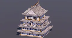 Large Japanese Castle Gray — Minecraft Build by MellowHat (1)