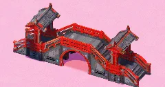 Red Asian Bridge Scifi — Minecraft Build by EasternRealms (2)