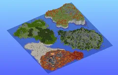 Survival Multibiome 2000x2000 Blocks Custom Map, Volcanoes, Crimson forest, Desert, Red Desert, Mesa, Forest, Jungle, Mountains, Jagged Peaks, Taiga, Cliffs, Autumn forest — Minecraft Build by LeonisBuilds (4)