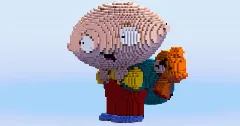 Stewie Griffin — Minecraft Build by LeonisBuilds (1)