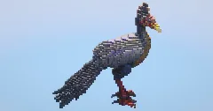 Colorful Feathered Dinosaur — Minecraft Build by LeonisBuilds (1)