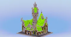 Lime Medieval Fantasy Castle — Minecraft Build by LeonisBuilds (2)