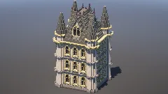 Gothic Castle Tower — Minecraft Build by MellowHat (1)