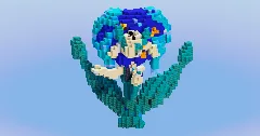 Florges Blue Flower from Pokemon — Minecraft Build by LeonisBuilds (2)