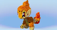 Chimchar from Pokemon — Minecraft Build by LeonisBuilds (1)