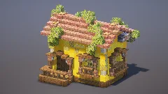 Mediterranean Yellow House — Minecraft Build by MellowHat (2)