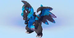 Mega Charizard X — Minecraft Build by LeonisBuilds (1)