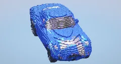 Vintage Blue car — Minecraft Build by LeonisBuilds (1)