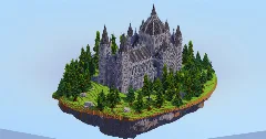 Gothic Cathedral on Floating Island v2 — Minecraft Build by LeonisBuilds (3)