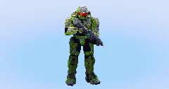Master Chief from Halo — Minecraft Build by LeonisBuilds (1)
